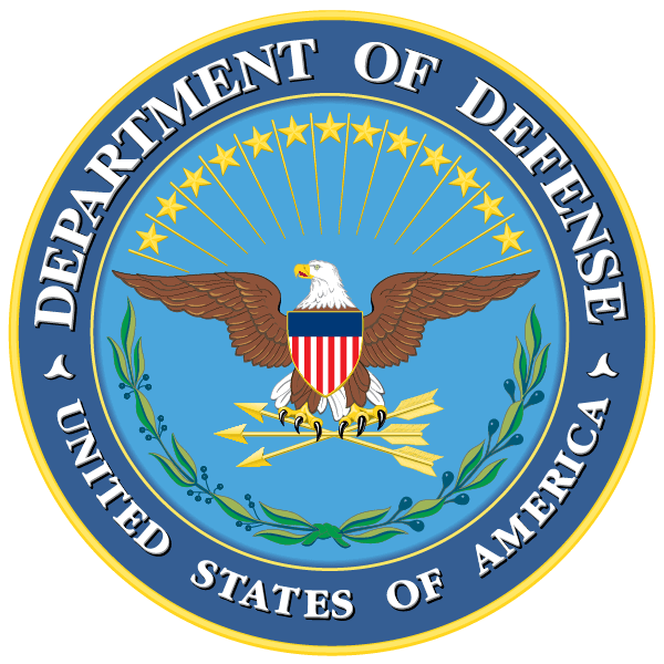 US Dept. of Defense Logo where we submitted a proposal and hired a candidate/resource for our client who is the US government contractor. Also we provided cybersecurity to the Department.